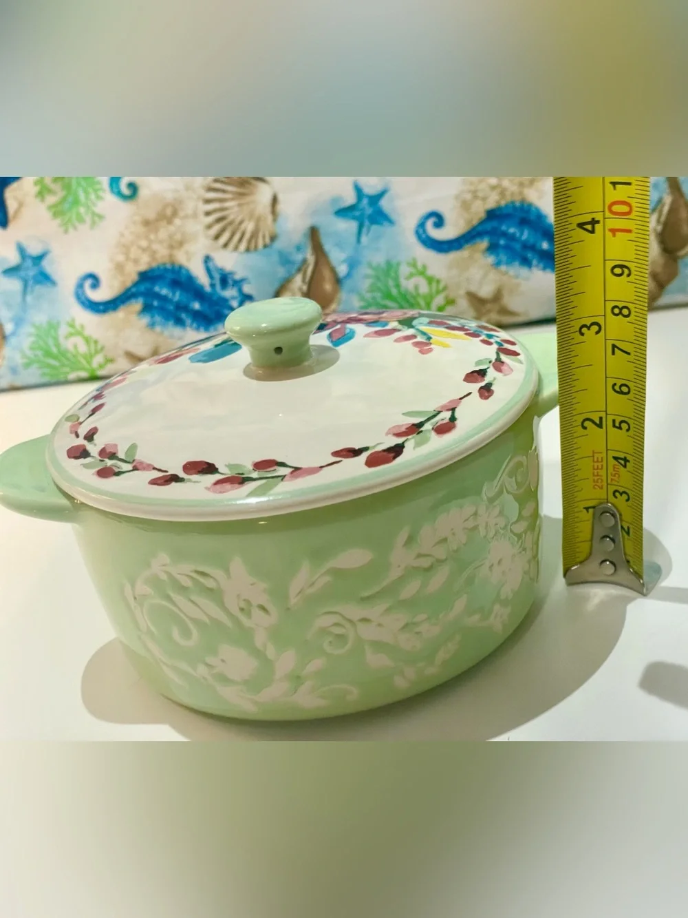 The Pioneer Woman Prairie Signature Mini Stoneware Casserole Dish with Lid